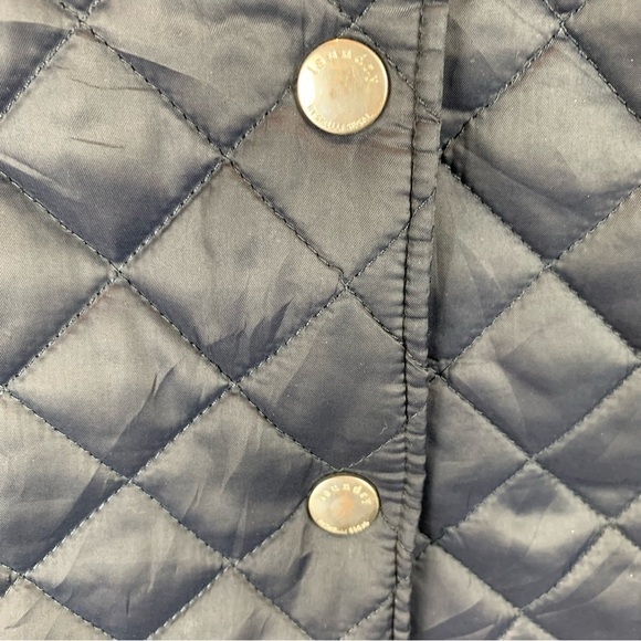 Laundry by Shelli Segal Black Puffer Coat Removable Hood Cheetah Lining sz XS - Picture 10 of 14